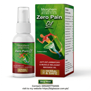 Zero Pain Oil, Ayurvedic pain relief oil for joints and muscles.”