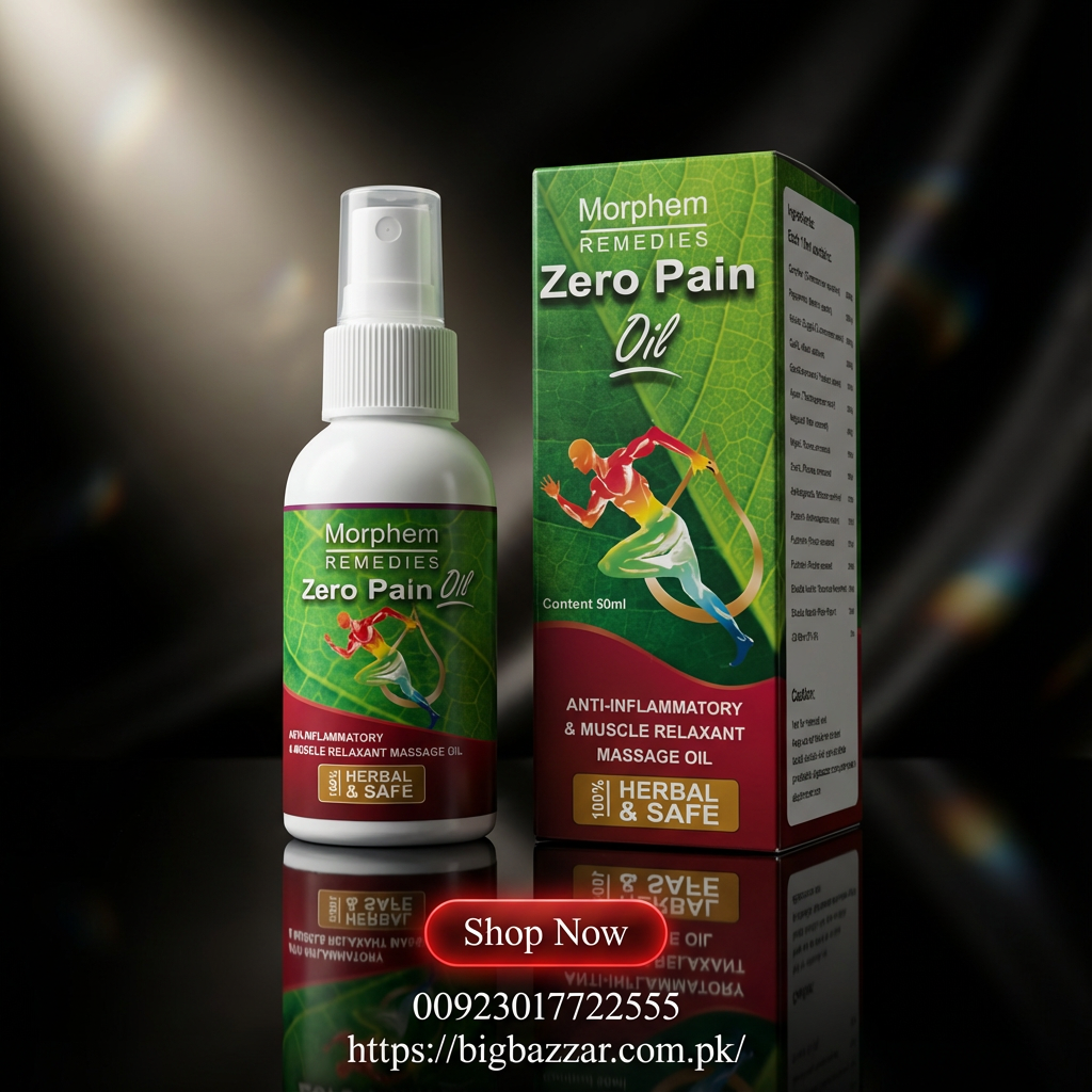 Zero Pain Oil, Ayurvedic pain relief oil for joints and muscles.”