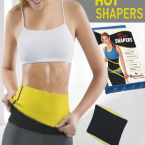 Hot Shaper Belt worn around the waist, made of neoprene with Velcro closure, designed for workout enhancement and waist shaping