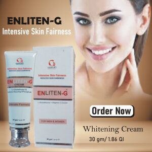 Enliten-G 30-gm Cream tube for skin whitening and hyperpigmentation treatment