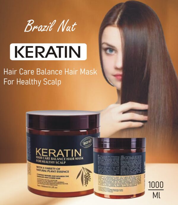Keratin Hair Mask for Smooth, Healthy Hair.